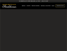 Tablet Screenshot of dickiebrennanssteakhouse.com